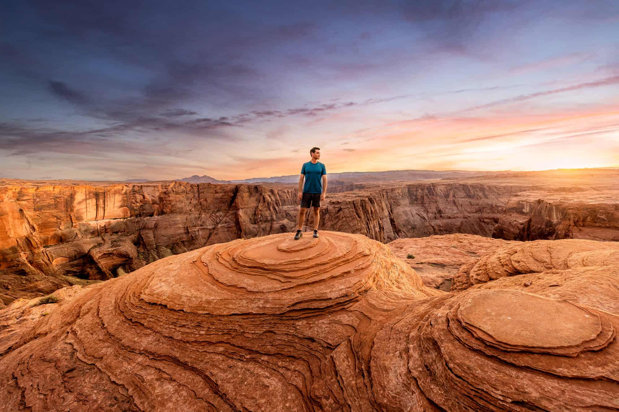 horseshoe bend sunset