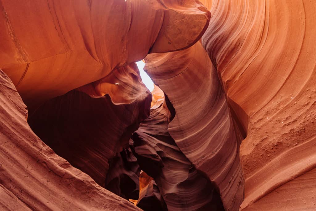View inside Lower Antelope Canyon