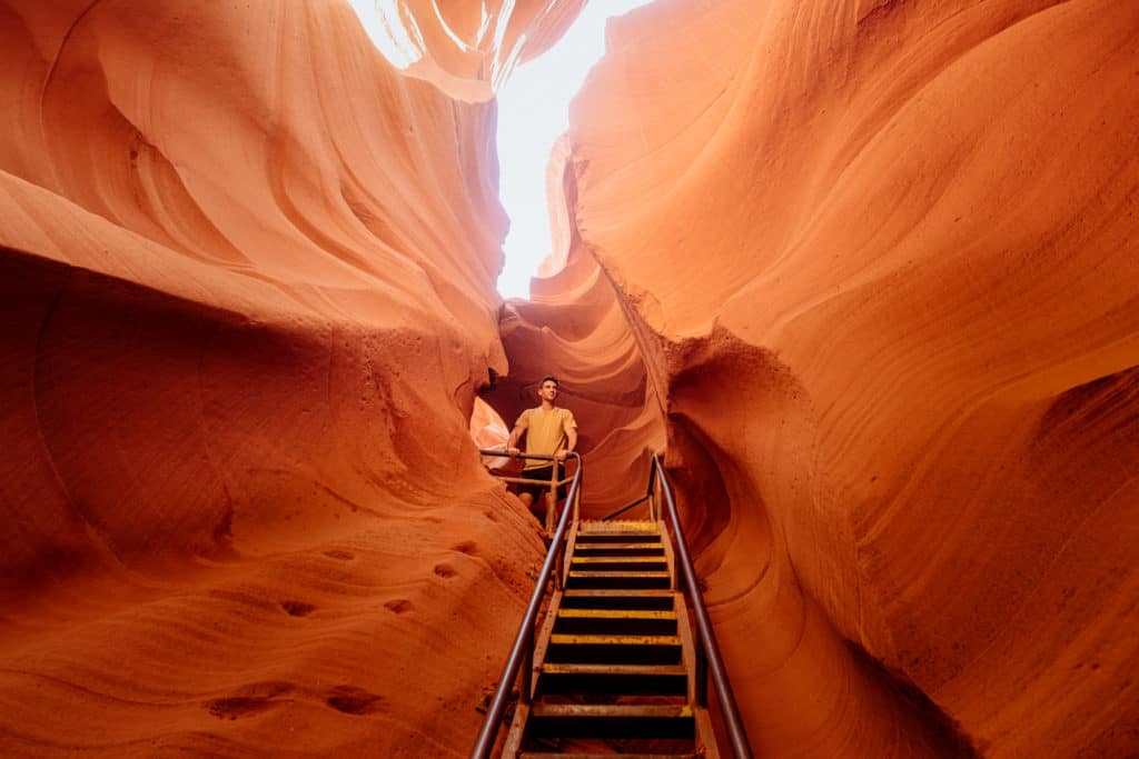 Jared Dillingham at Lower Antelope Canyon in Page, AZ