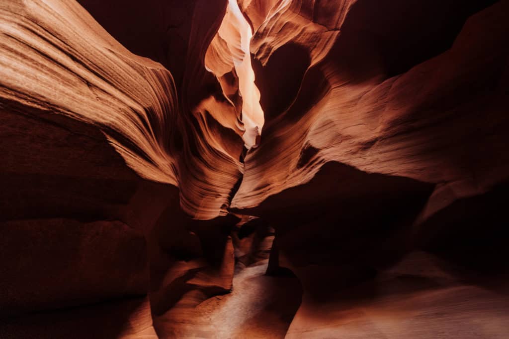 Upper Antelope Canyon in Page, AZ