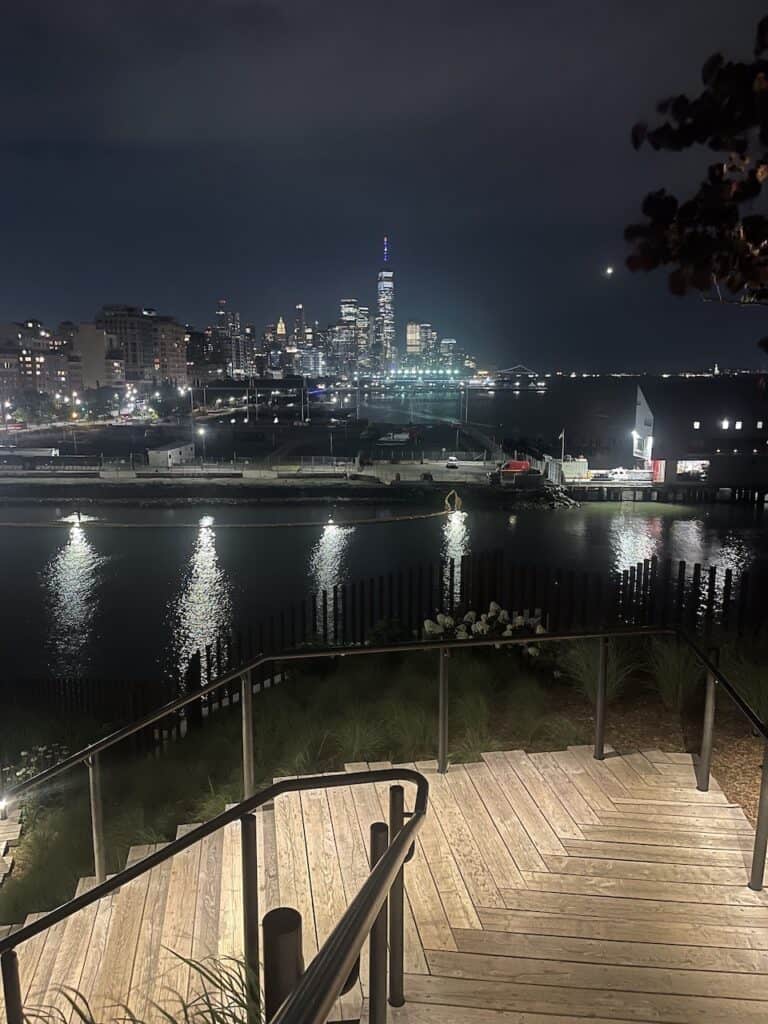 View from Little Island in NYC