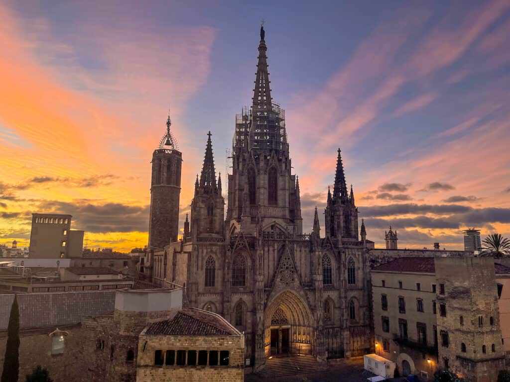 barcelona sunrise