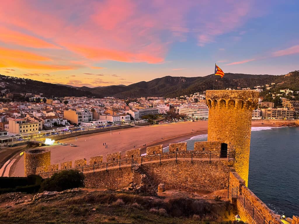 tossa de mar sunset