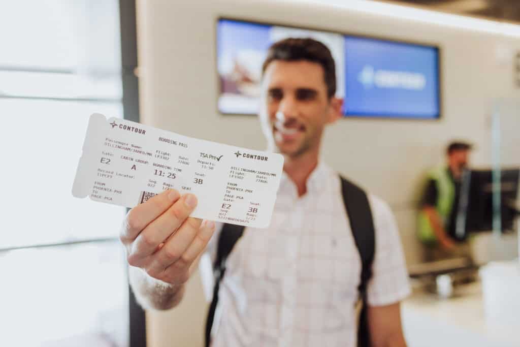 contour airlines page