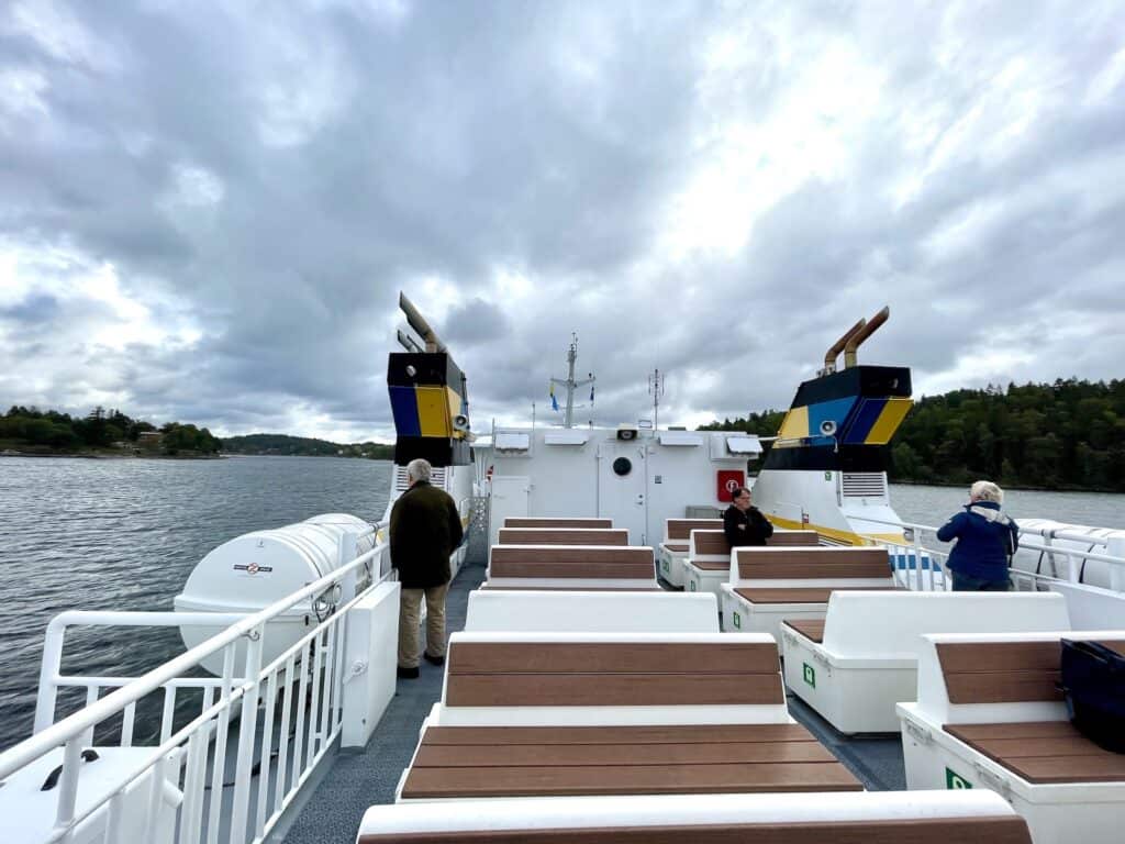 stockholm ferry upper deck