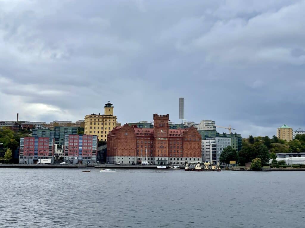 view from the stockholm ferry