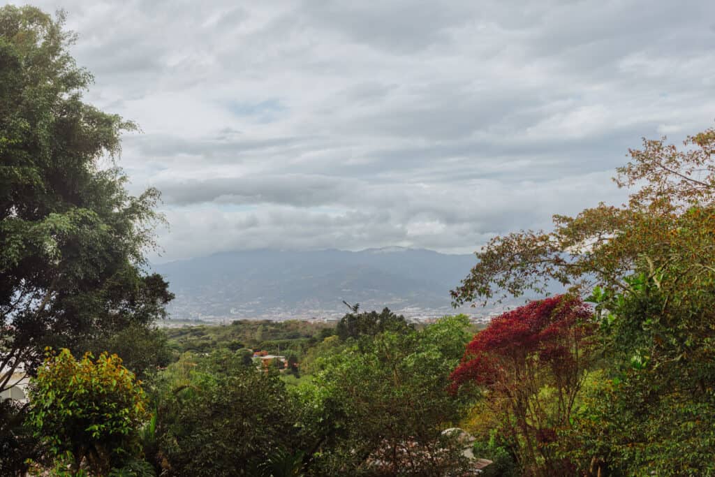san jose costa rica and mountains