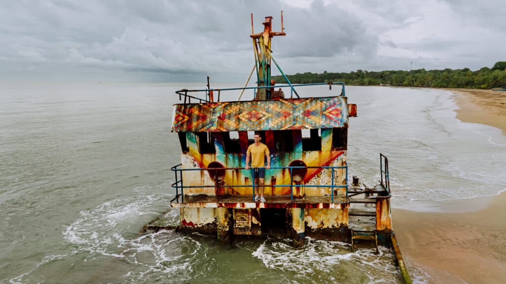 Jared Dillingham at Manzanillo Beach in Costa Rica