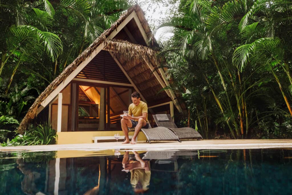 Jared Dillingham at the Shawandha Ecolodge in Costa Rica