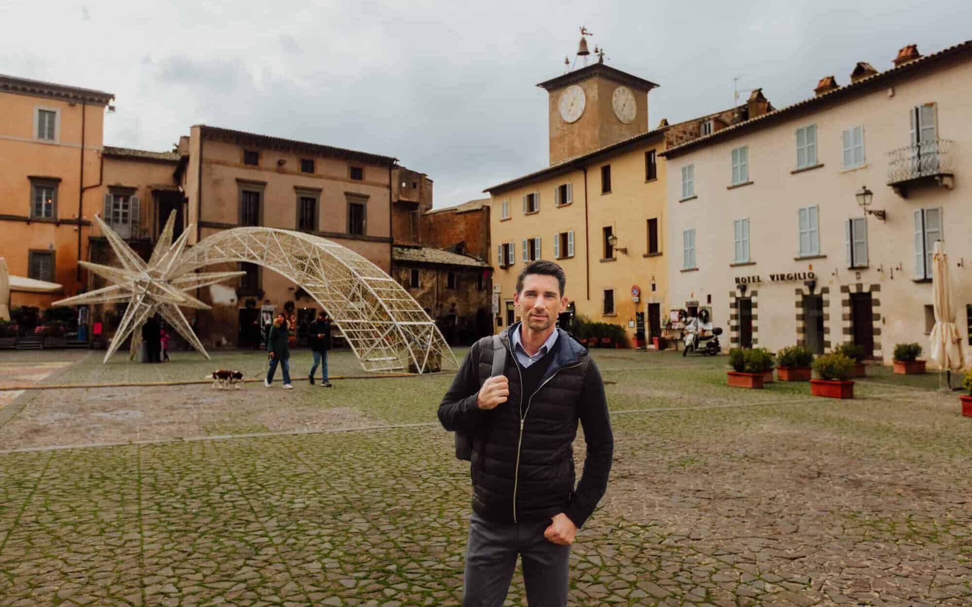 Jared Dillingham on a day trip from Rome to Orvieto Italy