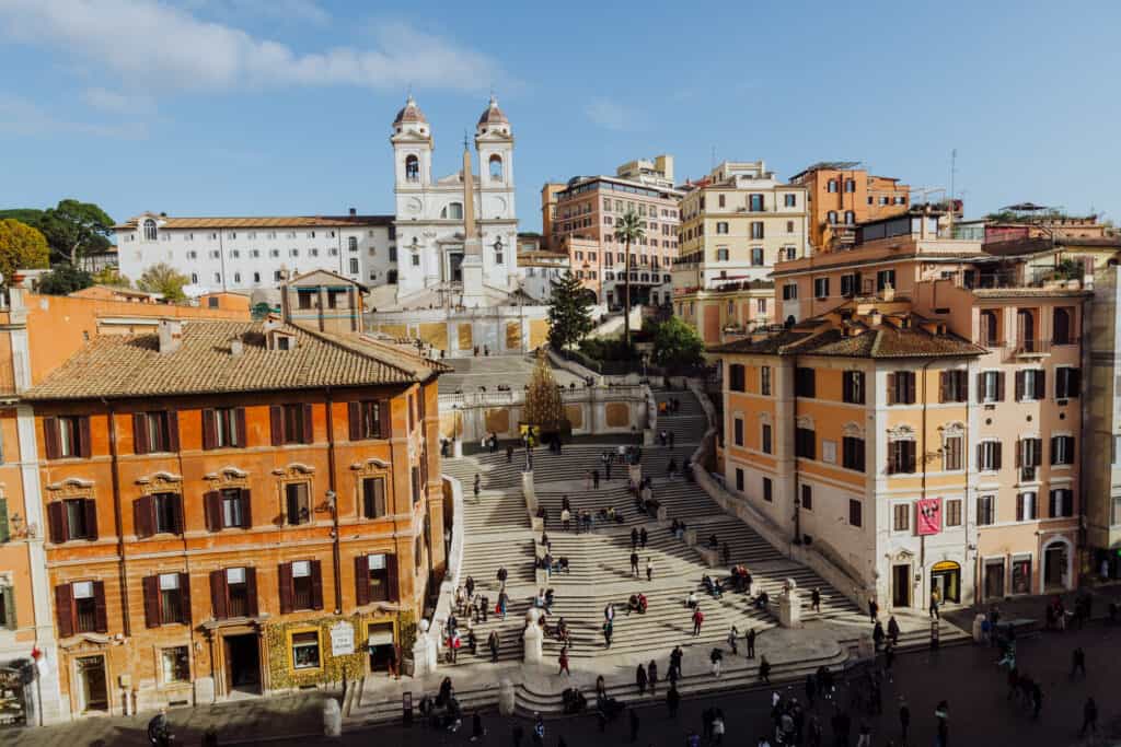 rome spanish steps december