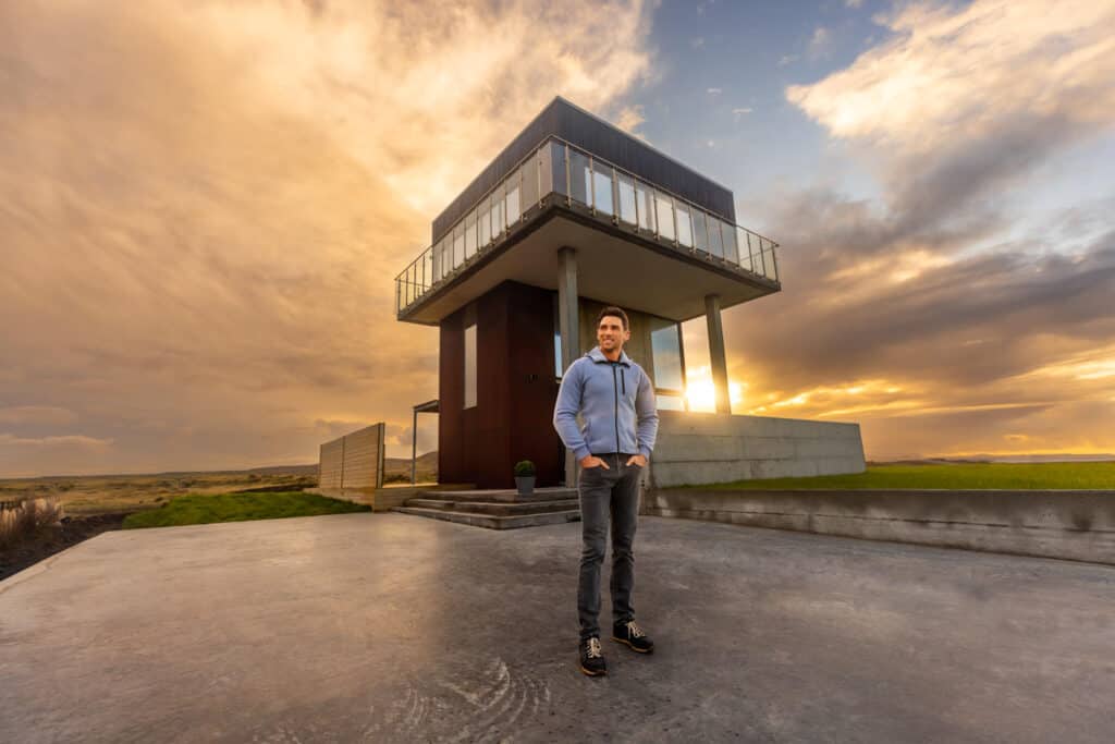 iceland coolest airbnb converted water tower