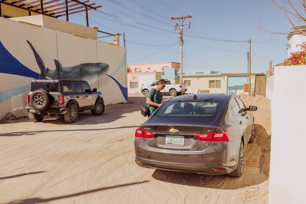 choya beach pelicano parking