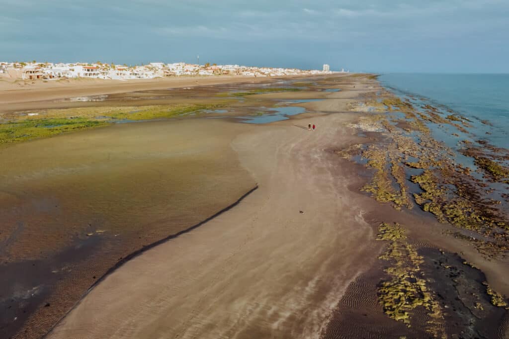 las conchas rocky point beach low tide