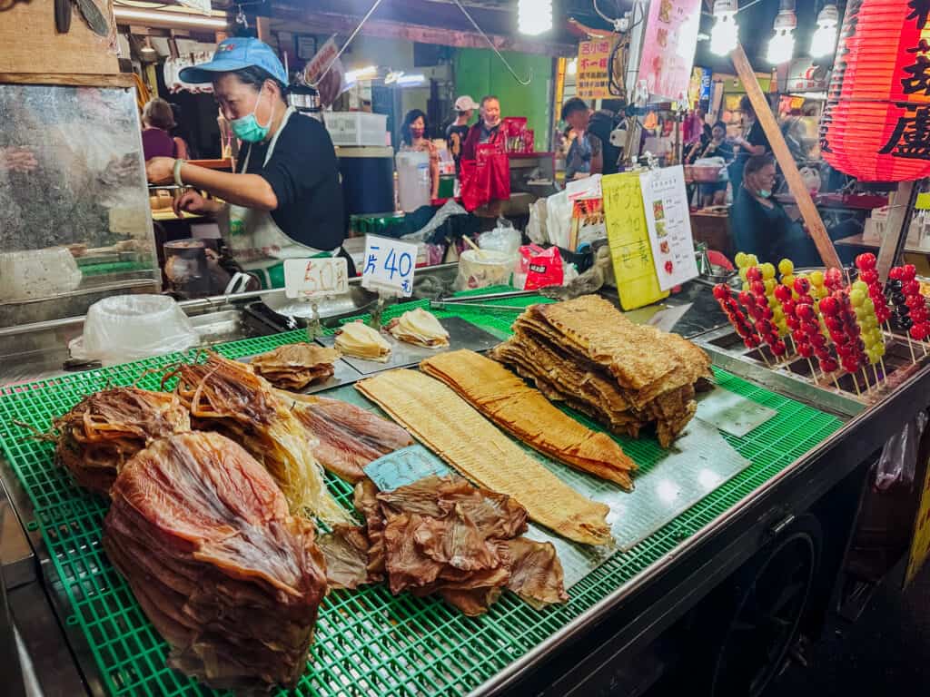 taiwan night market seafood