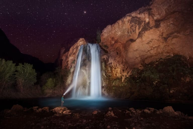jared dillingham Havasu Falls at night