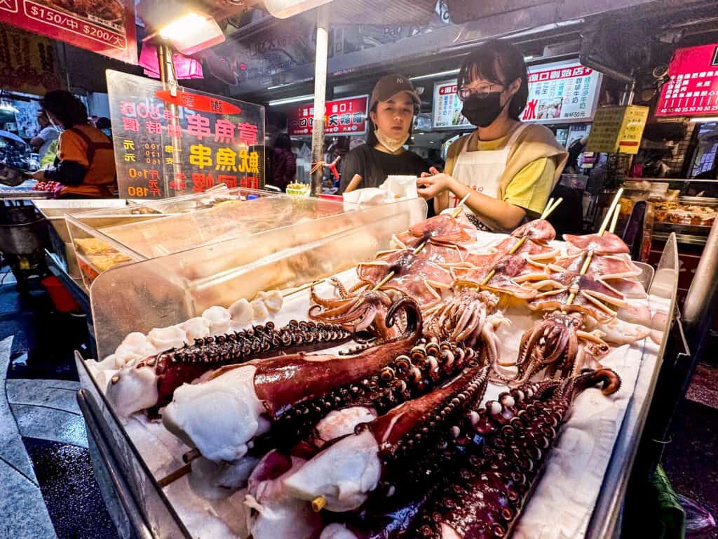 Keelung night market fish