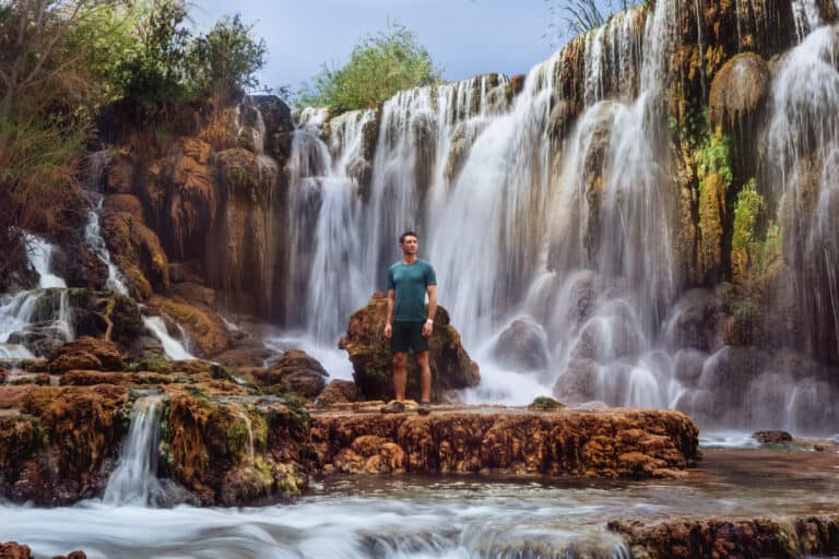 Jared Dillingham at Little Navajo Falls