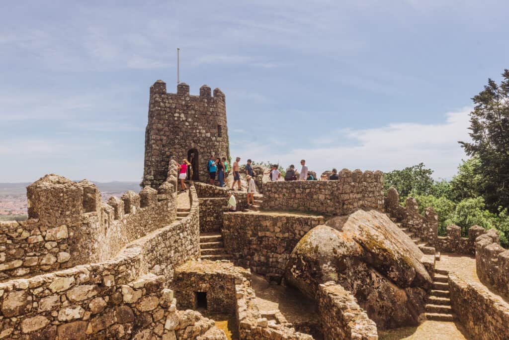The Moorish Castle in Sintra Portugal