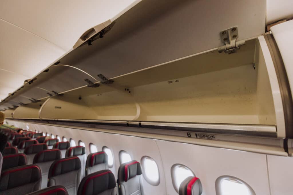 A321neo luggage room at PDL Airport