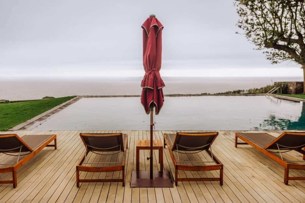 The infinity edge pool at Sensi
