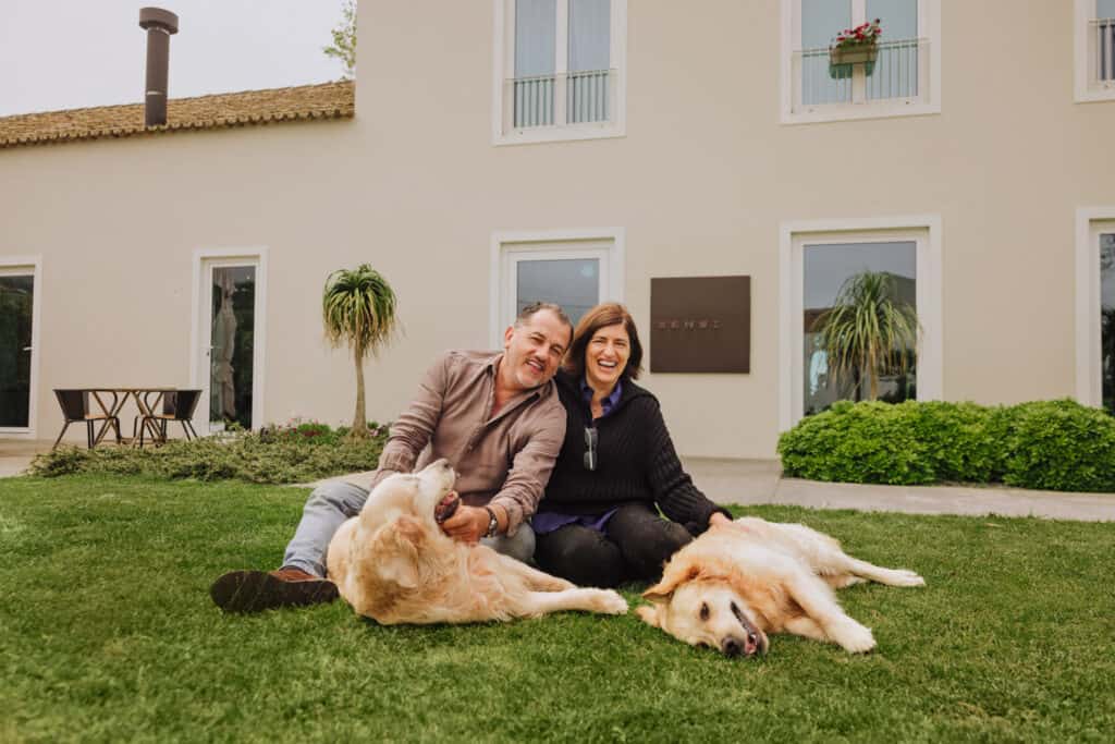 Owners Teresa and Miguel Urbano at Sensi Azores