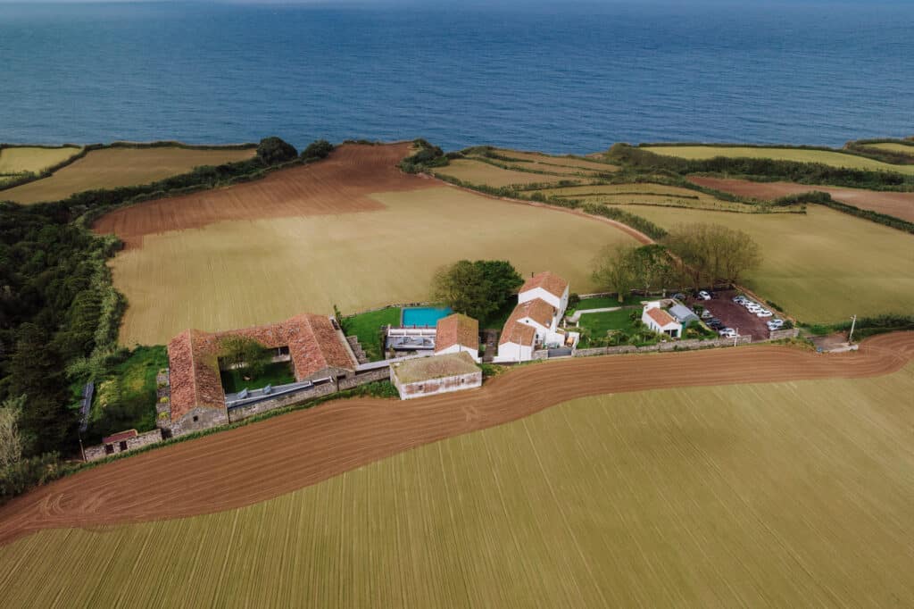 Aerial of Sensi Azores Nature and Spa