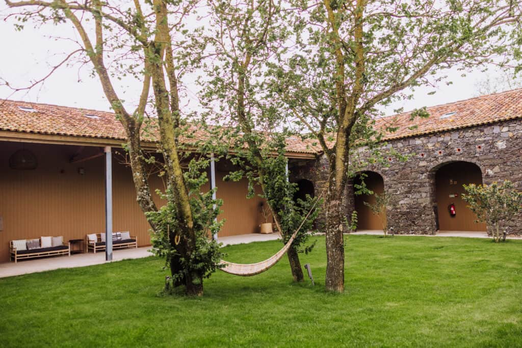 Courtyard and old stables at Sensi Azores