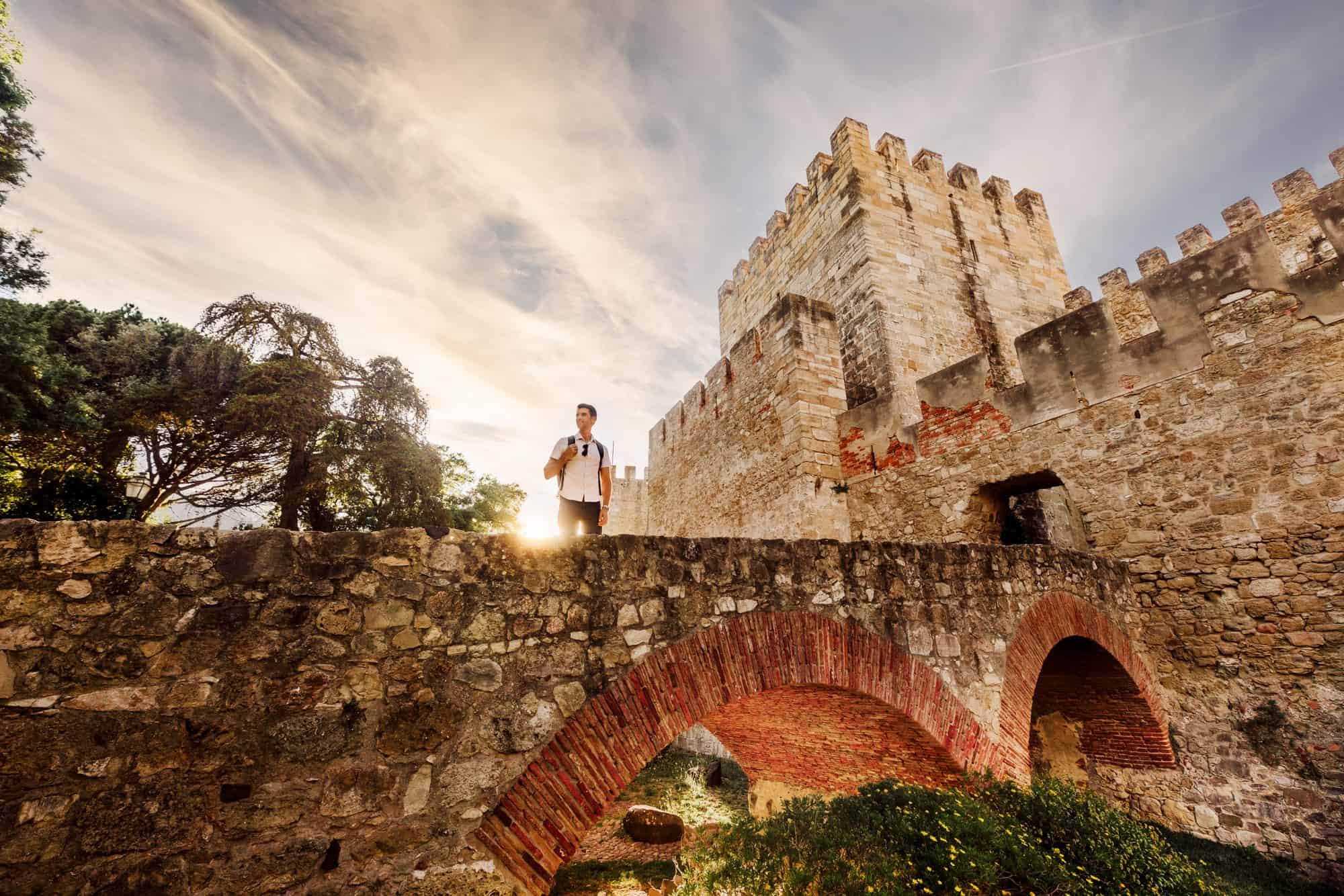 Jared Dillingham at Castelo d Sao Jorge in Lisbon