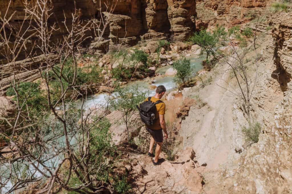 hike to the confluence at havasupai