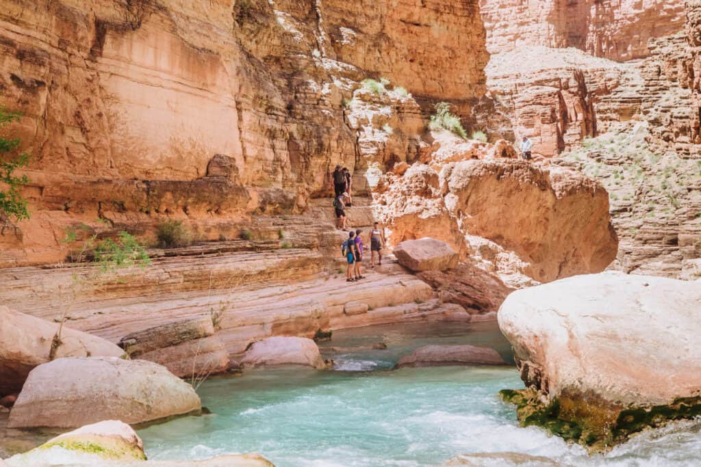 Havasu Creek in the canyon by the Colorado River