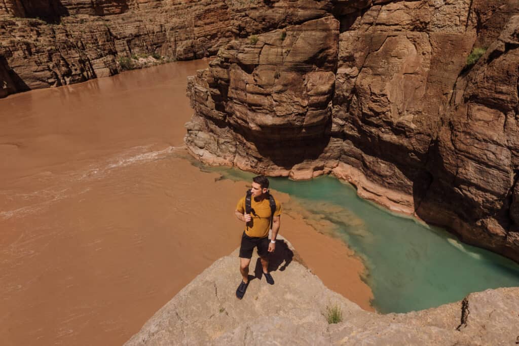 jared dillingham at the Colorado River in the Grand Canyon