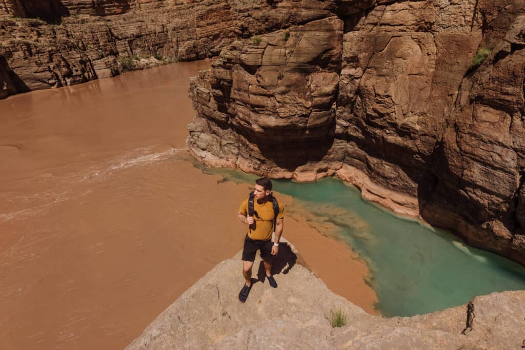 jared dillingham at the Colorado River in the Grand Canyon 