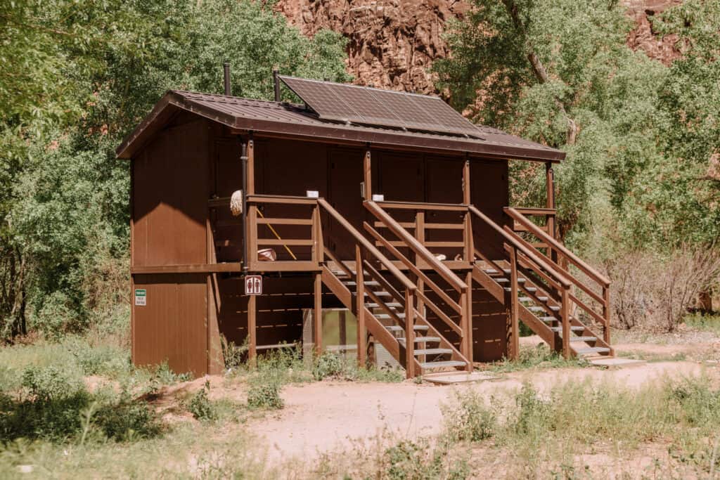 Havasupai Campground composting toilet