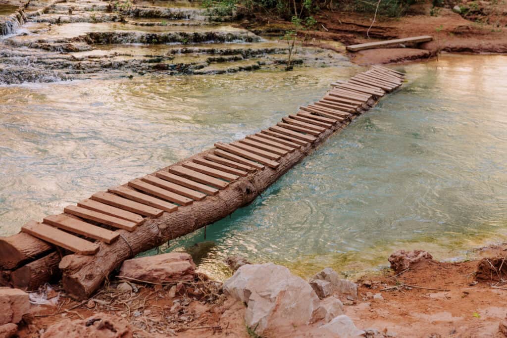Havasu Creek in the Havasupai Campground