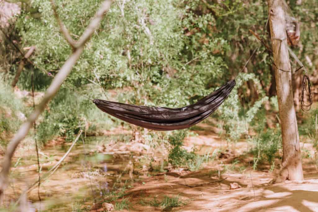 hammock at Havasupai Campground
