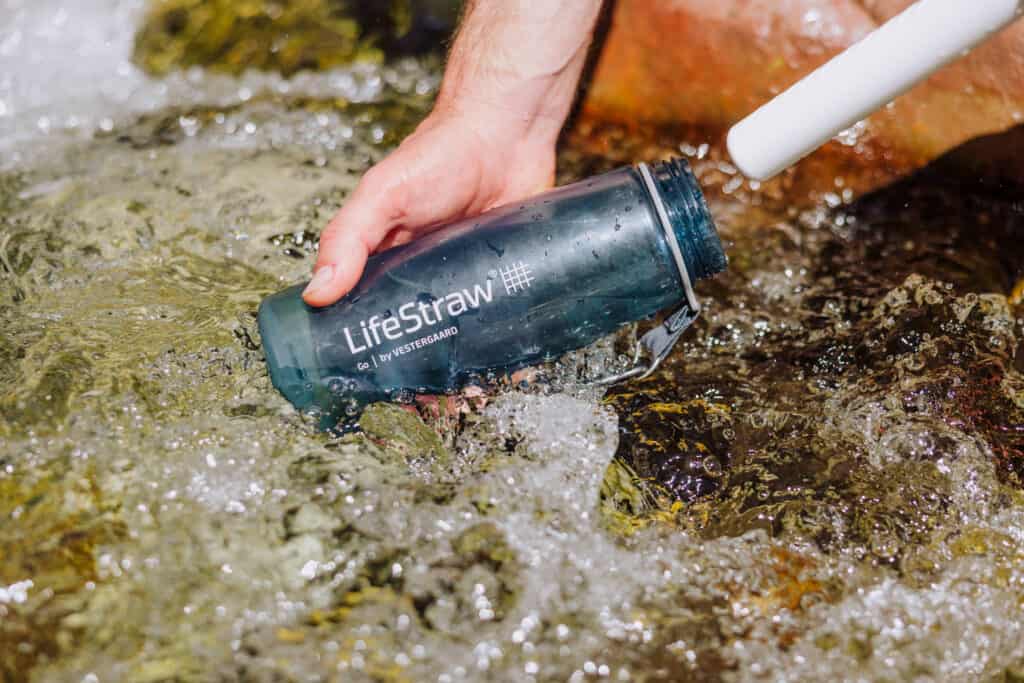 life straw in Havasu Creek