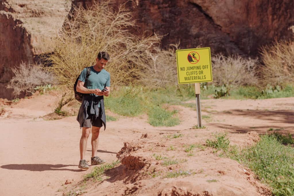 Havasu Falls cell service