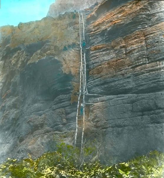Mooney Falls from 1900, courtesy of the Grand Canyon National Park Museum