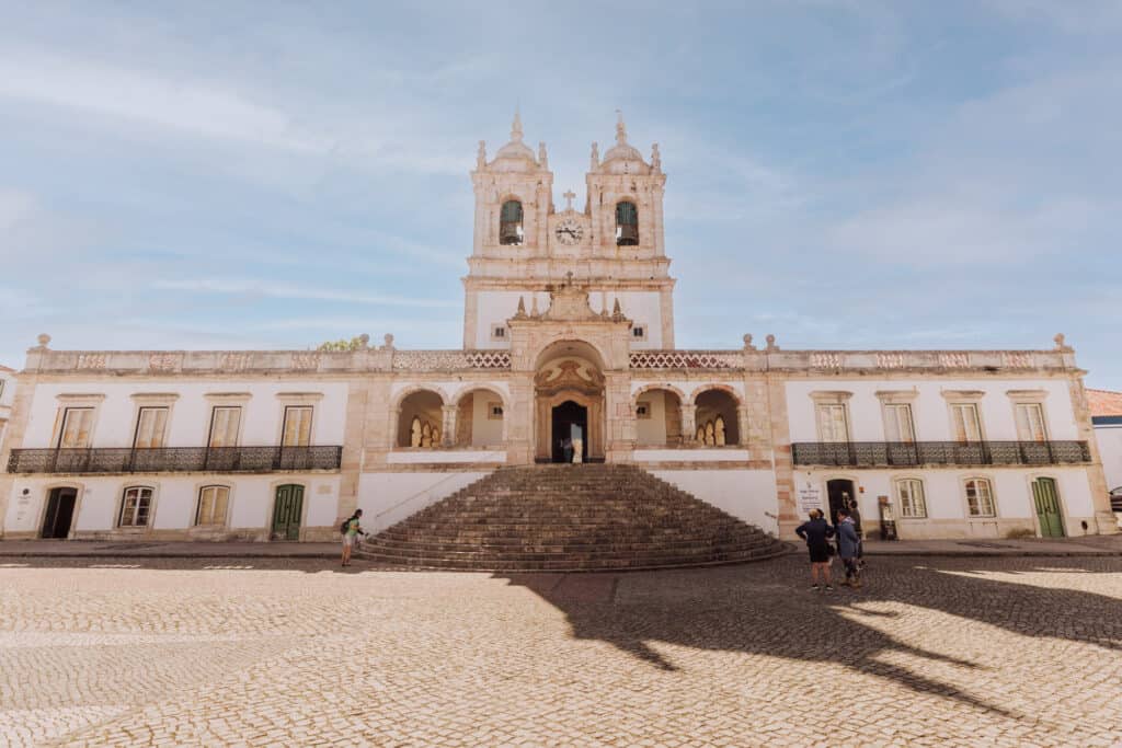 Church in Nazare, a day trip from Lisbon