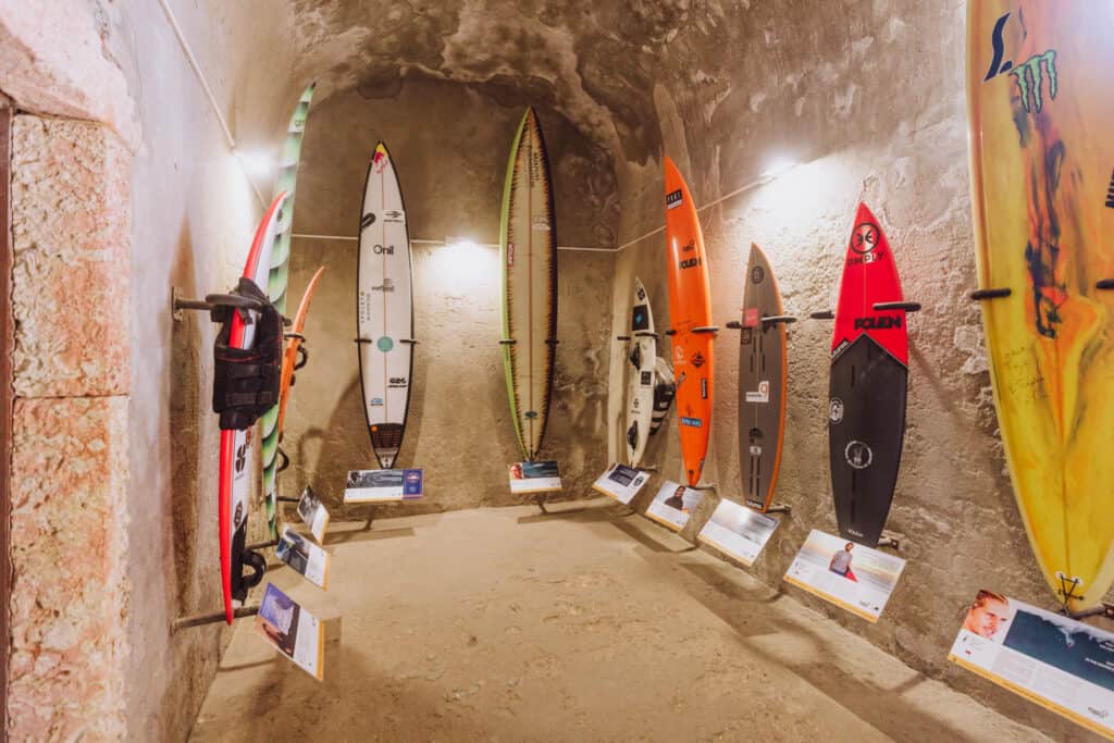 Nazare surf exhibit