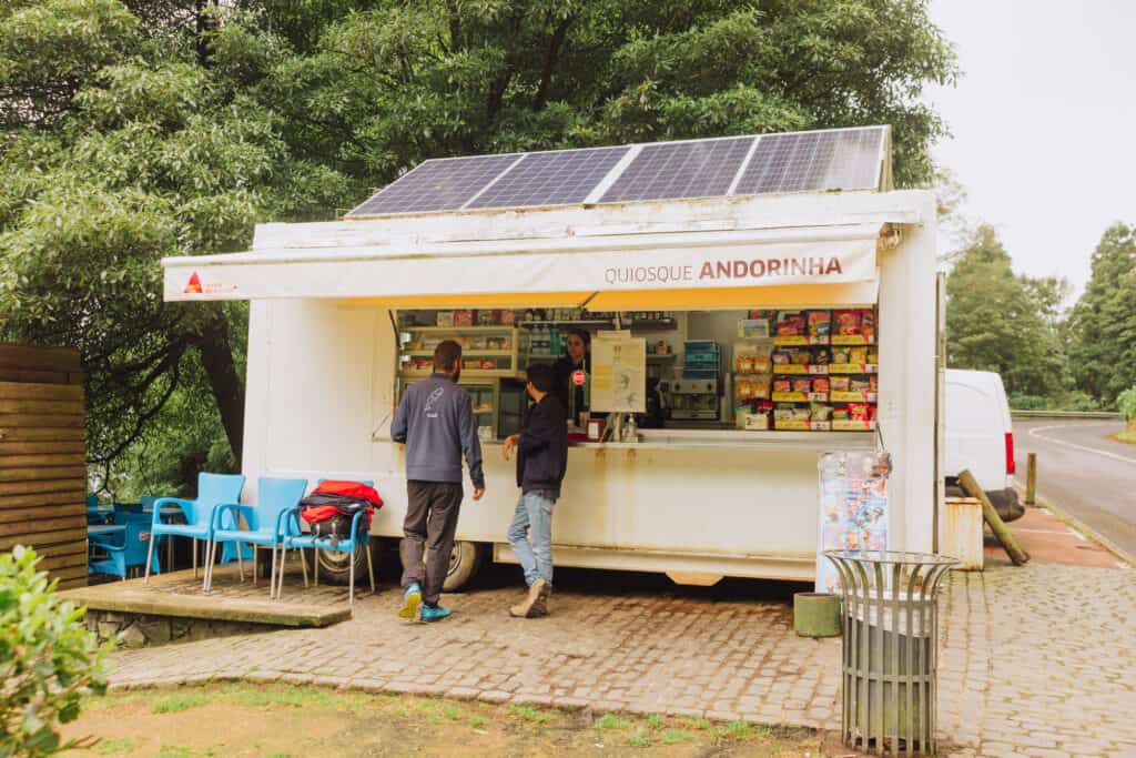 Food truck in the Azores at the hot springs