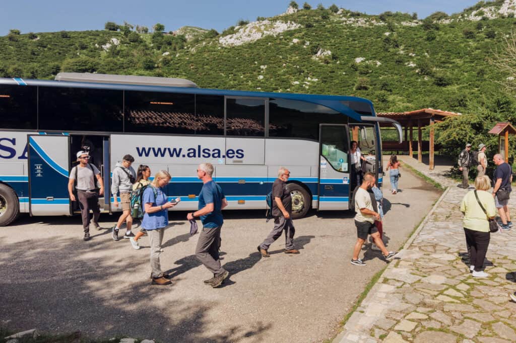 Bus from Cangas de Onis