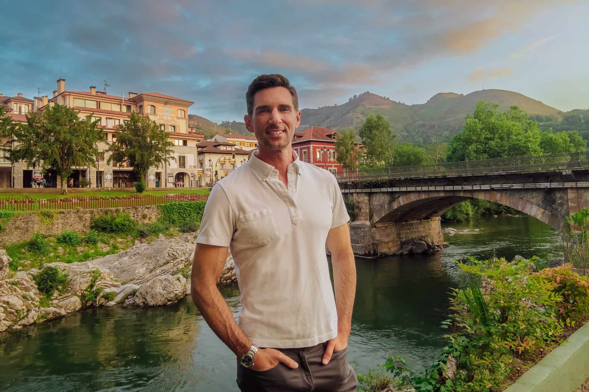 Jared Dillingham at Cangas de Onia in Spain
