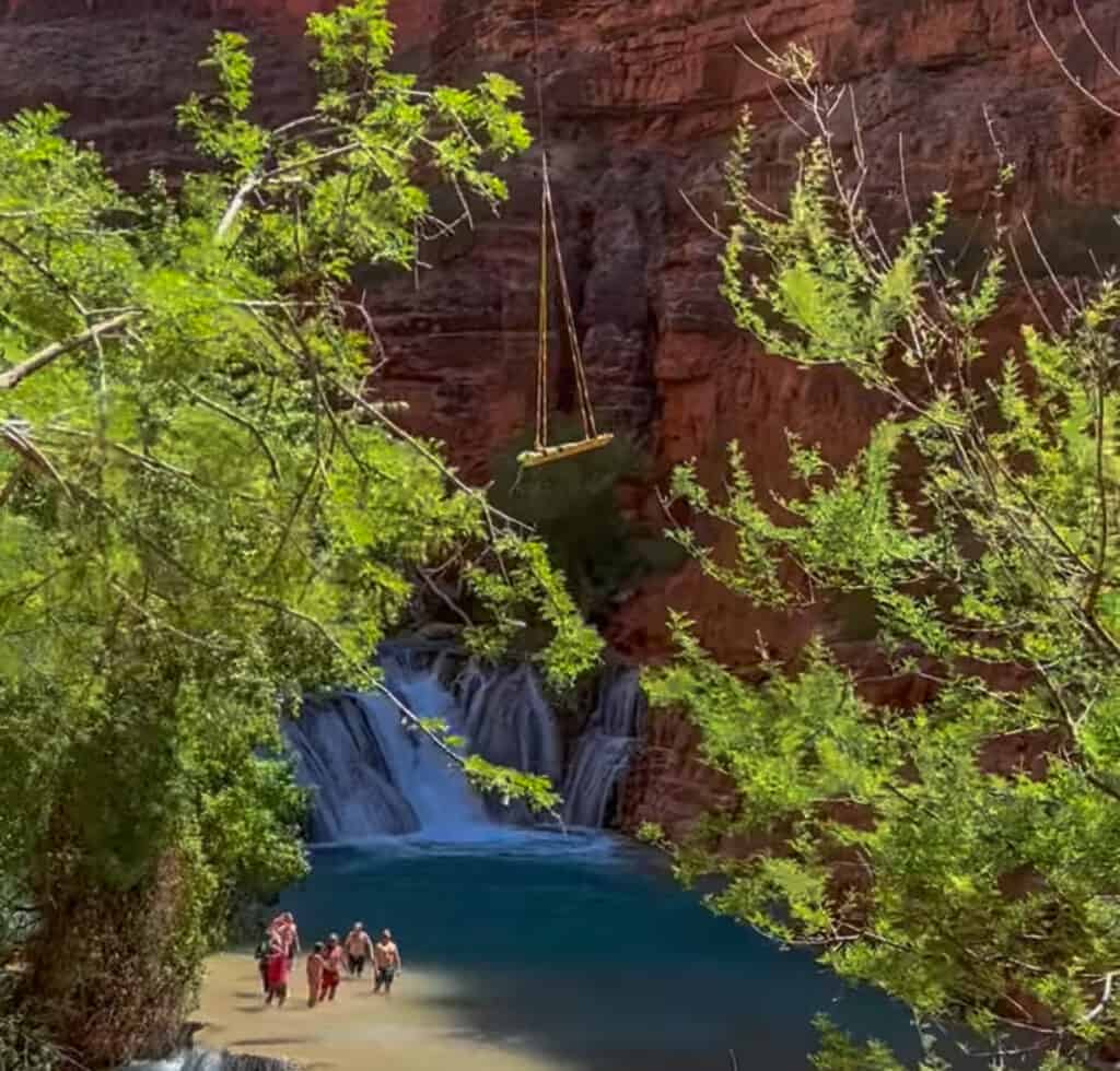 Helicopter rescue at Havasupai Falls