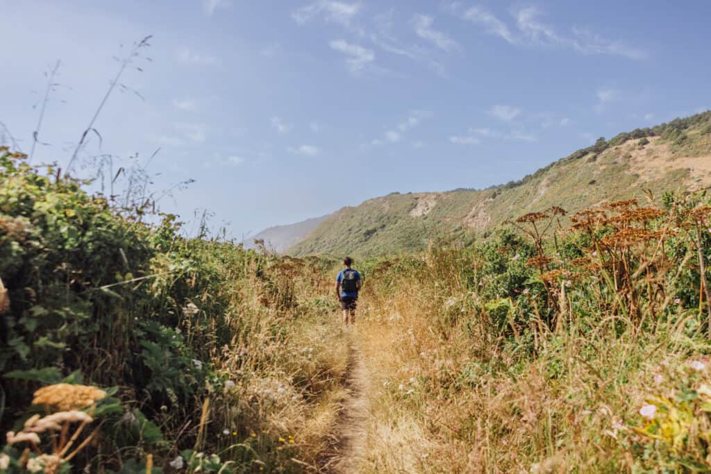 Jared Dillingham on a Point Reyes hiking trail