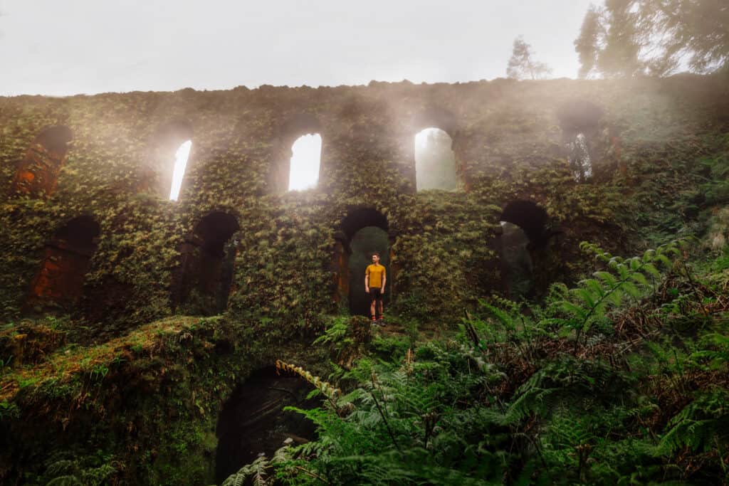 Jared Dillingham hiking in the Azores