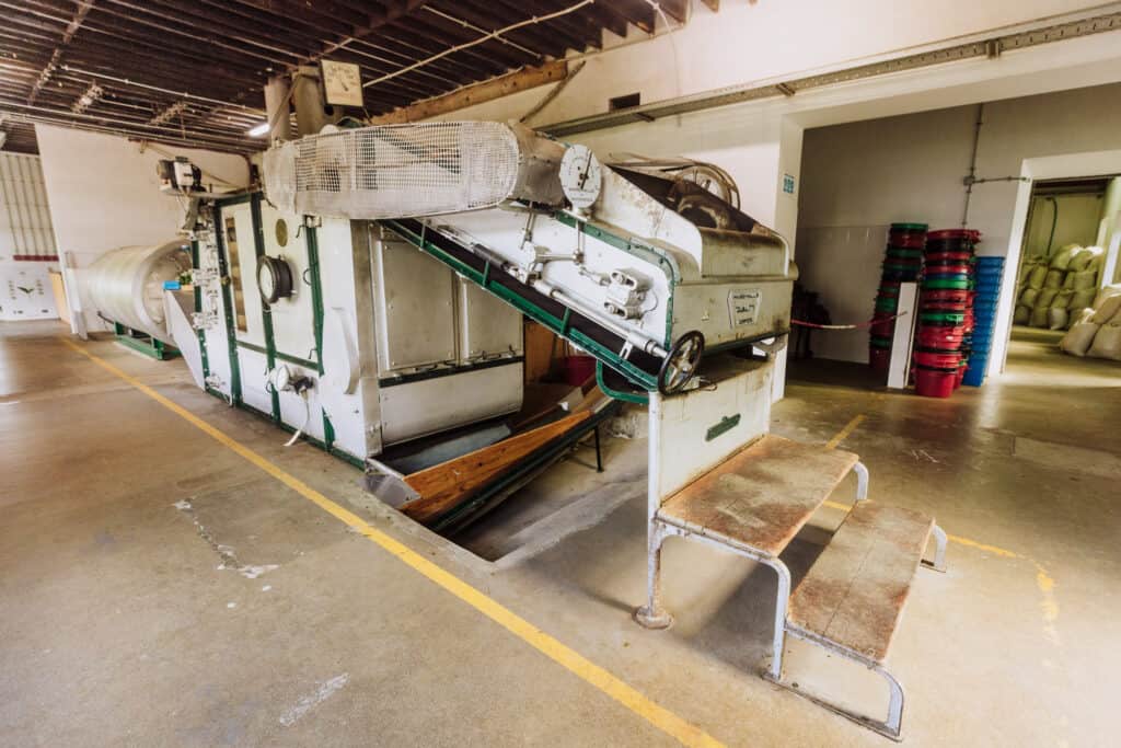 Gorreana tea factory equipment