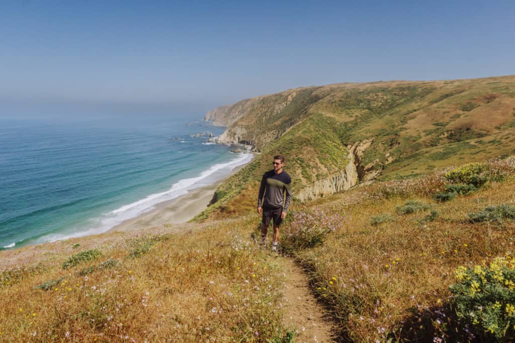 Jared Dillingham on the Tomales Trail hike at Point Reyes National Seashore