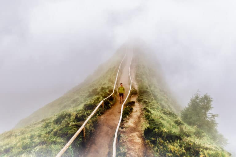 Jared Dilligham on an Azores hike